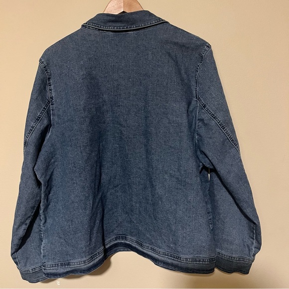 Alfred Dunner Blue Denim Jacket - Picture 4 of 5